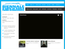 Tablet Screenshot of biennaleasolo.org